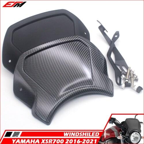 Motorcycle Accessories Cafe Sports Frontal Plate WindScreen Windshield Deflector For YAMAHA XSR700 XSR-700 2016-2021 XSR 700 19