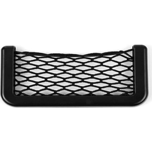 Car Storage Net Bag Car Sticky Net Pocket Car Hanging Ornament Decoration Phone Change Card Storage Bag