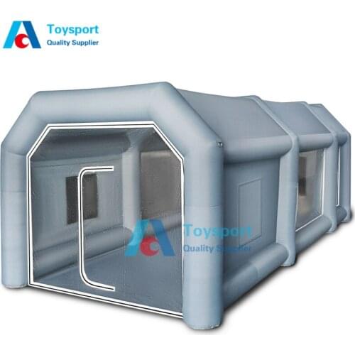 Free Shipping Blue And Silvery Inflatable Spray Paint Booth For Outdoor Car Painting, Portable Inflatable Paint Booth For Sale