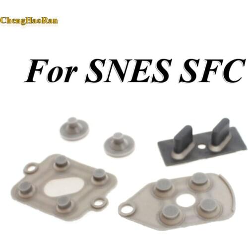 ChengHaoRan 1 set For SNES Super NES Nintendo Conductive Replacement Controller Rubber D Pads Conductive adhesive D-pad