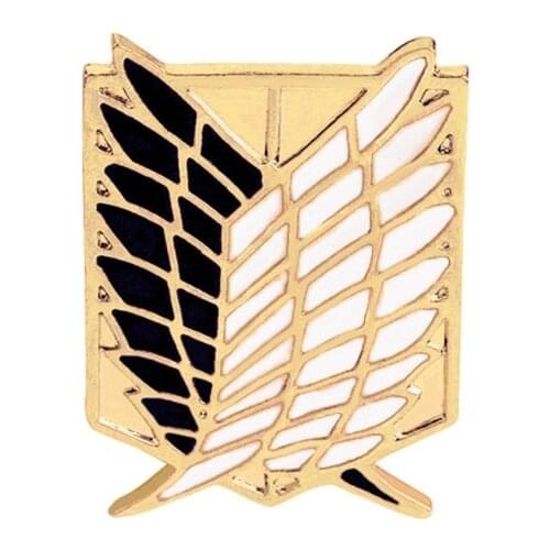 Anime Collection Wing of Liberty Souvenir Pins Badges Attacks On Titan Scouting Legions Brooch Cosplay Fashion Jewelry