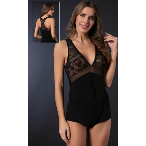 Nunell lace fantasy jumpsuit new collection satisfaction made in turkey sexy femme women