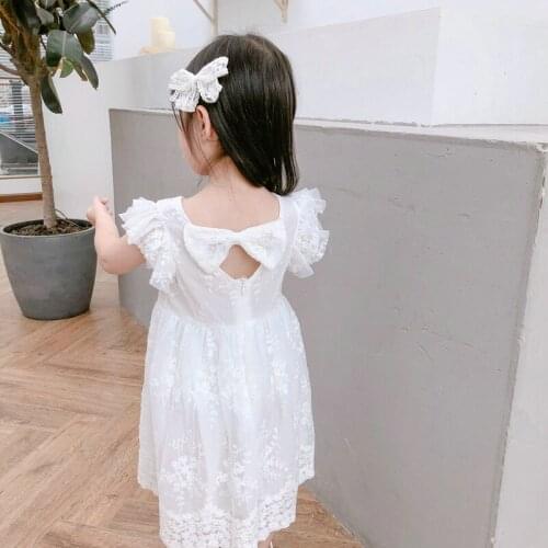 3 to 8 Years Lace little girls dresses for party and wedding summer 2019 toddler kids dresses for girls children princess dress