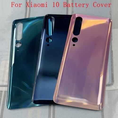 Battery Case Cover Rear Door Housing Back Case For Xiaomi Mi 10 Replacement Battery Cover with Logo