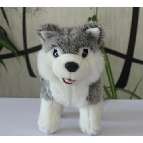 Lovely husky dolls plush animals toys children birthday gifts soft dogs doll present