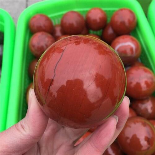 Natural Red Jade Crystal Ball Crystal Stone Gemstone Great for Meditation Home Decoration Chakra Reiki Stone