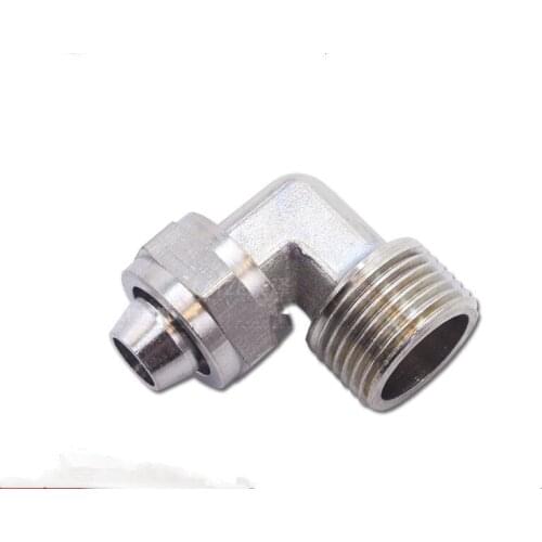 Pneumatic joint copper quick twist elbow outer wire 1/4"- trachea 8MM