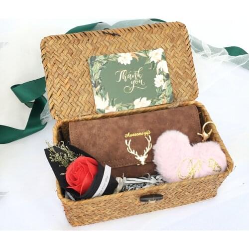 Birthday Gift For Girlfriend Boyfriend Best Friend Wedding Bride To Be Party Valentines Day New Years Custom Wallet Gifts Set