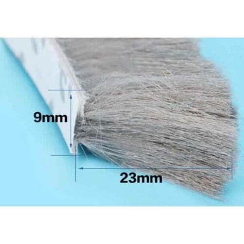 9mm x 23mm door window weather wind seal brush self adhesive weather strip