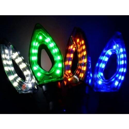 Motorcycle LED turn signal triangle hollow turn signal modification turn signal street car signal light General Motorcycle 2pcs