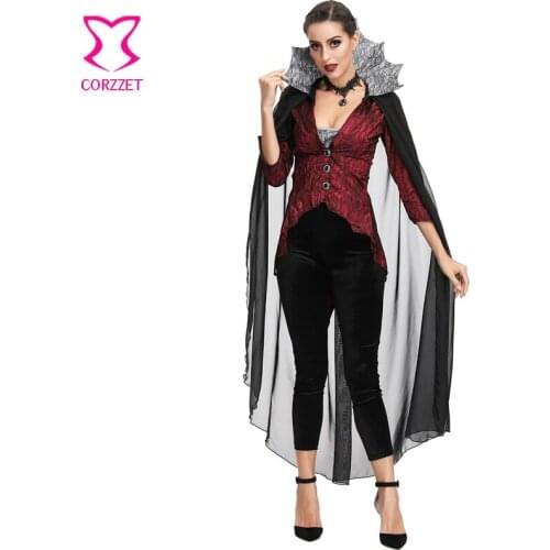 Horror Ghost Bride Devil Sexy Halloween Costume For Women Cosplay Vampire Witch Medieval Clothes Adult Carnival Party Outfit XL