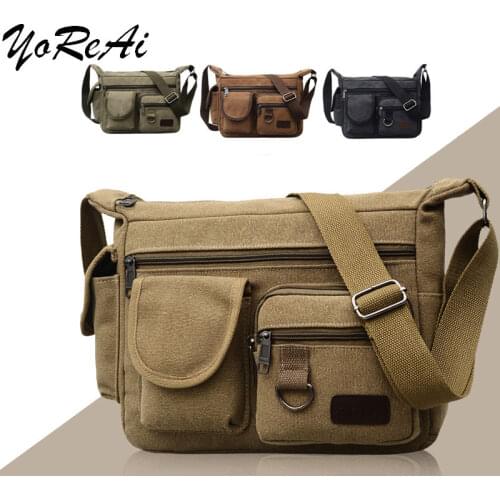 YoReAi Mens Messenger Bag Crossbody Shoulder Bags High Capacity Men Sling Pack For Work Business Packs Travel Satchel Purse