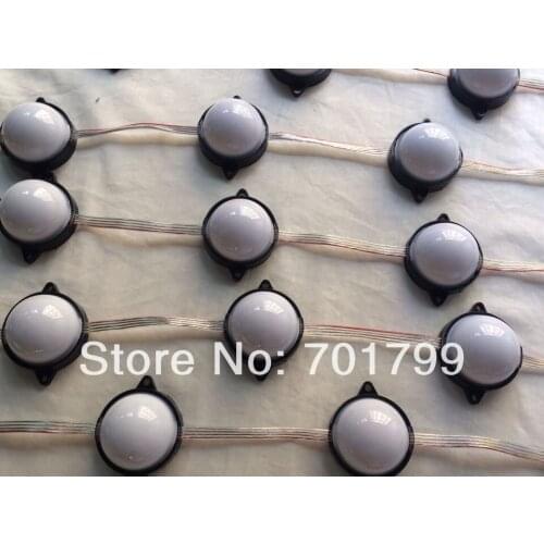 56mm diameter WS2811 led pixel module,injection type,1.44W,6pcs leds inside,DC12V input;IP68;milky cover