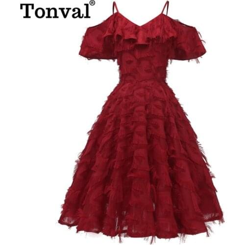 Открытые летние платья Tonval China At AliExpress