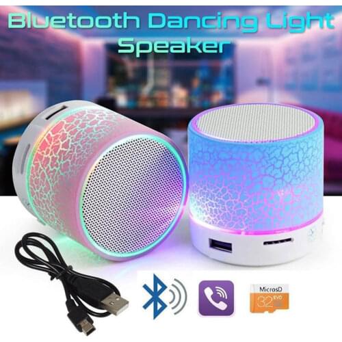 Universal Portable Bluetooth Speaker Wireless Sound Box Small Crack Outdoor Lantern Surround Stereo Subwoofer With Buttons