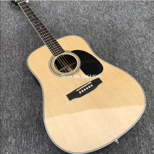 High quality acoustic guitar, spruce face sheet, rosewood side back plate, bright paint, hollow guitar, yue'qi