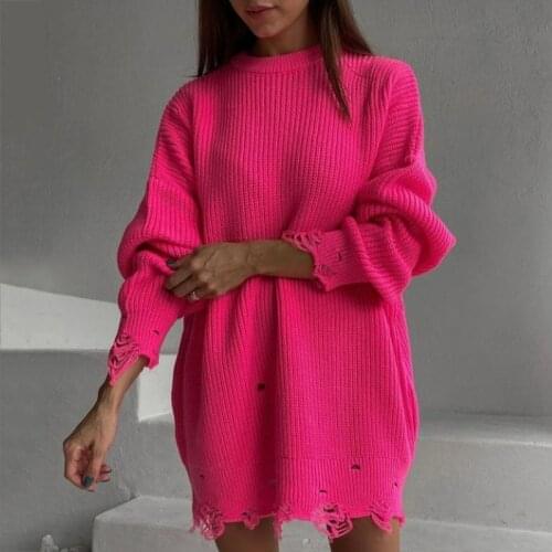 Модные вязаные платья WE.FINE China At AliExpress