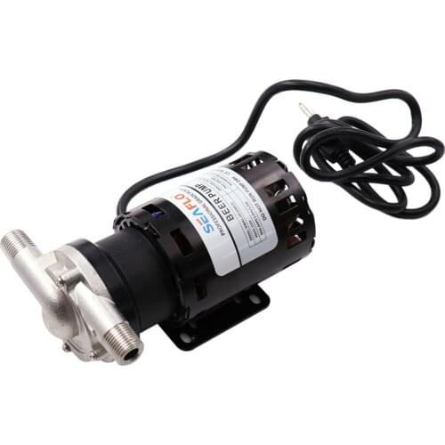 Liquid Pump with Power Plug for Home Brewing&High Temperature Systems -115 V