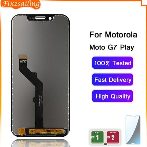 LCD For Motorola Moto G7 Play XT1952 Display Touch Screen sensor Panel Digiziter assembly Replacement LCD For Moto G7 Play