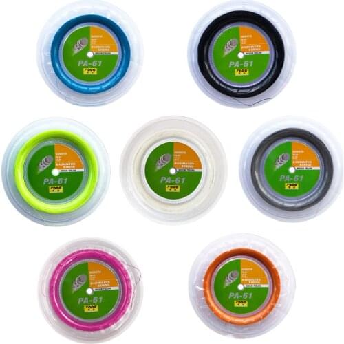 0.61mm thinnest string PA61 badminton String 200m