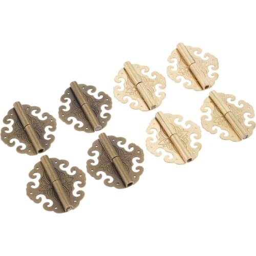 1pc 60*55mm Hinges Left/ Right Drawer Door Cabinet Hinges Antique Bronze Box Hinge For Furniture Hardware