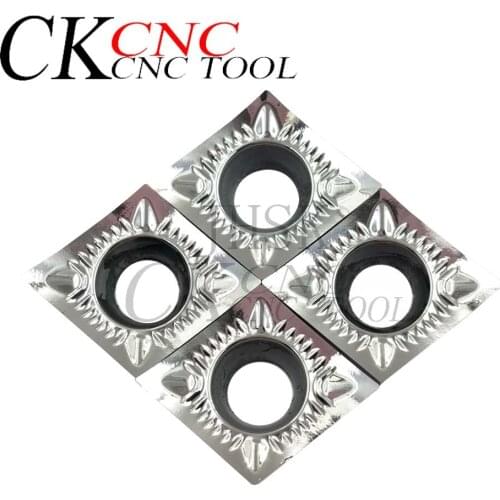 10pcs CCGT120402-AK H01 CNC Carbide Aluminum inserts cutter lathe Cutting tool CCGT aluminum blade CCGT Turning tools
