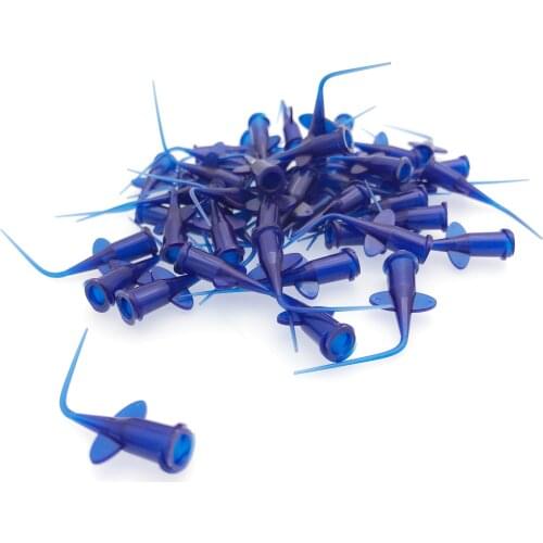 100pcs Dental Disposable Syringe Tip Irrigation Rinse Tips Dental teeth whitening Flexible Composite Resin Rinse Tip Endo