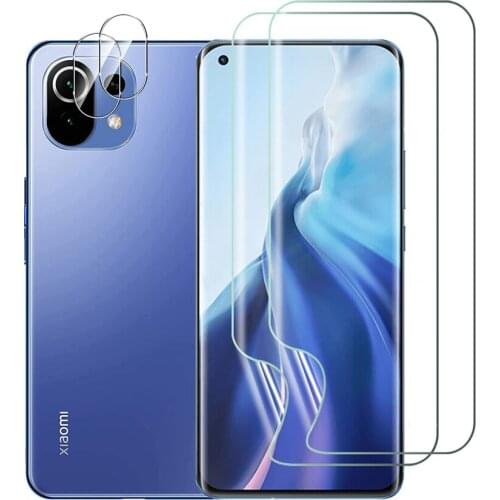 2+2, hydrogel film + camera film for mi11 lite soft screen protector mi 11 lite xiaomi mi 11pro hidrogel mi 11 pro xiaomi 11lite