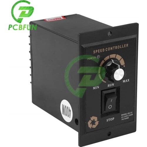 400W AC 220V 50/60Hz Motor Speed Governor Regulator Controller Forward Or Backward Motor Governor Reducer for Machine Pump DIY