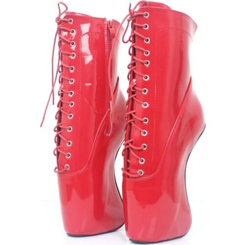 7.09in High Height Womens Sexy Party Boots Hoof Heels Ankle Boots US Size 6-14 No.MT1820