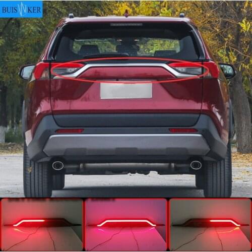 For Toyota RAV4 RAV 4 2019 2020 Car LED Rear Fog Lamp Brake Light Dynamic Turn Signal Reflector Rear Bumper Trunk Tail Light