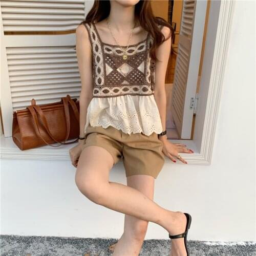 Estceque Women's Cropped Tank Tops