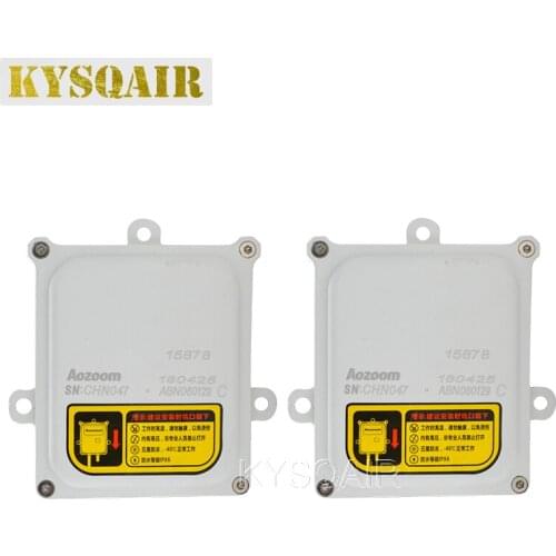 KYSQAIR 2PCS Upgrade Original Aozoom 55W Xenon HID Ballast AC Fast Start HID Slim Fast Start Ballast For 55W HID Conversion Kit