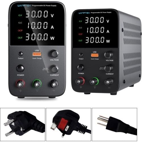 120V 3A Lab DC Power Supply Adjustable 30V 10A Programmable Memory Function Voltage Regulator Switching Power 60V USB Charger