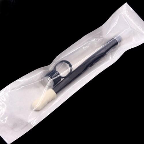 10pcs Permanent Makeup Black Disposable Microblading Pens Hand tools with 7/12/14/17/18U pins needles embroidery blade with ring
