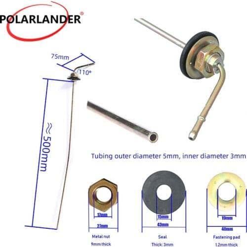 Oil Sucker Oil Take-off Pipe for Fuel Tank Diesel Fuel Heater Fuel Collection Device Heater Fan Oil Extractor 490/500 mm