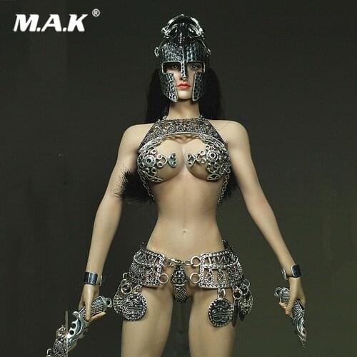 1:6 Spartan Helmet Metal Accessories For 12" PH Big Bust Female Figure Body Toys