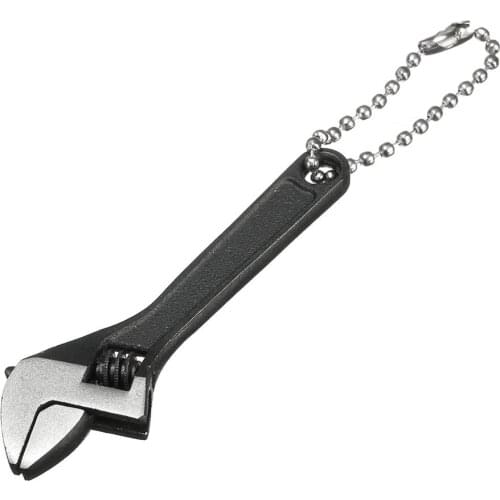 66mm 2.6inch Mini Metal Adjustable Wrench Spanner Hand Tool 0-10mm Jaw Wrench Black
