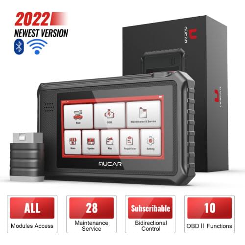 MUCAR VO6 Auto OBD2 Car Diagnostic Tools Full System ECU Coding 28 Resets Lifetime Free Update OBD2 Vo6 Scanner