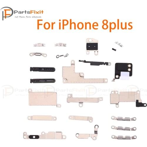 22pcs Small Inner Parts Set for iPhone 8plus Inside Small Metal Parts Holder Bracket Shield Plate Accessories Kit