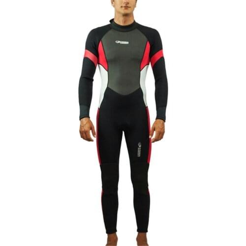 New 2020 3mm Neoprene Diving Suits One-Piece Full Body Surf Clothing Long Sleeve Men Wetsuits Prevent Jellyfish Snorkeling Suit