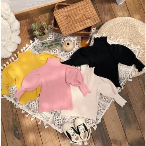 2020 New Style Girls Thicken T-Shirt Full Sleeve Winter Cotton Fashion Girls Top 1-6t PQ529