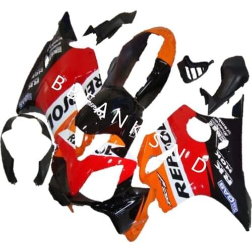 For CBR 600 F4i 04 2004 2005 2006 2007 Fairings for Honda REPSOL orange red black Injection Fairing kit cbr600F4i04 05 06 06 07