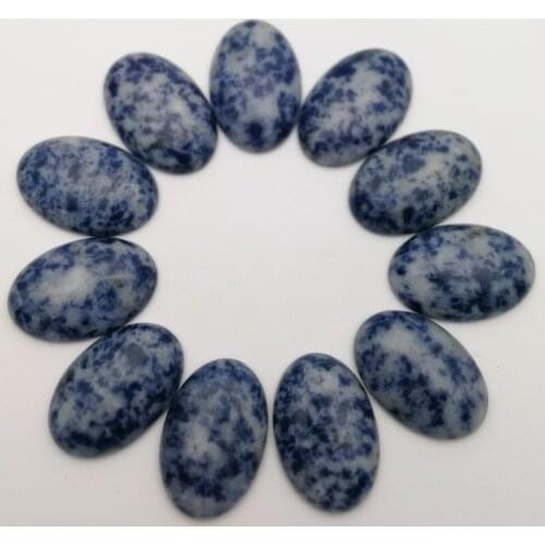 Wholesale fashion 20x30mm natural sodalite stone beads charms Oval CAB CABOCHON no hole 12pcs/lot Free shipping