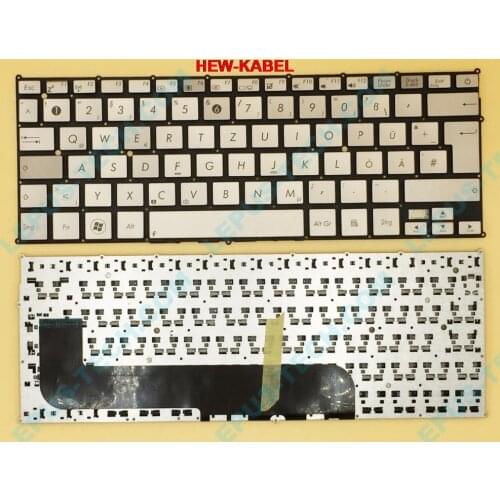 Original GR Keyboard for ASUS UX21 UX21E keyboard silver German keyboard