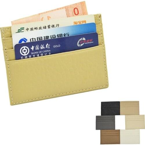 Cowhide Leather Men&Women Elephant Grain Durable Card Holder Real Skin Slim Simple Travel Bank Business ID Card Wallet