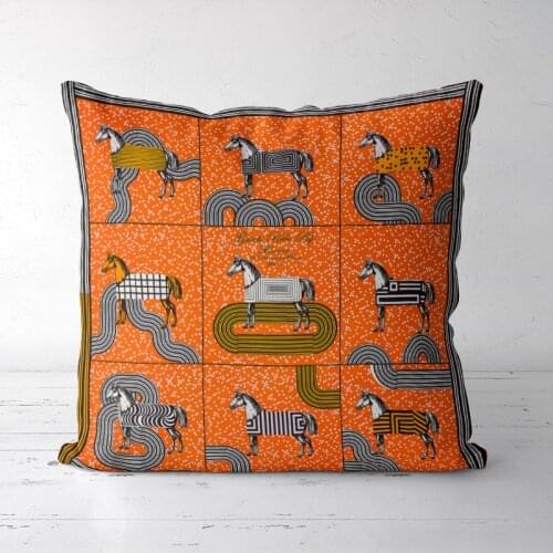 A Drop Shipping Printed Cushion Cover Decorative Pillowcases High-end Royal High Quality Thick Europe Rich Italy Design 28-54