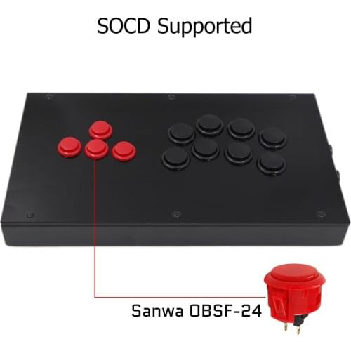 RAC-J800BB All Buttons Arcade Joystick Fight Stick For PS4/PS3/PC Sanwa OBSF-24 30