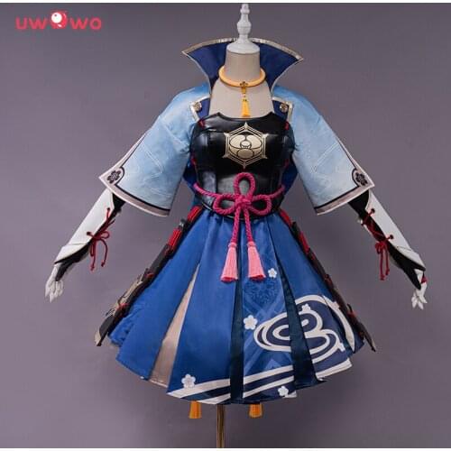 Plus Size PRE-SALE UWOWO Game Genshin Impact Kamisato Ayaka Cosplay Costume Outfits For Carnival Halloween Christmas Party