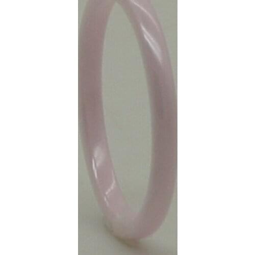 Women/girl fashion slim rare 2mm width simple dome pink color hi tech scratch proof ceramic ring 1pc